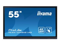 iiyama ProLite TE5512MIS-B1AG 55" Klass (54.6" visbar) LED-bakgrundsbelyst LCD-skärm - 4K - för interaktiv skyltning/interaktiv kommunikation TE5512MIS-B1AG