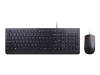 Lenovo Essential Wired Combo - sats med tangentbord och mus - fransk Inmatningsenhet 4X30L79894