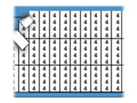 Brady Solid Numbers Miniature Wire Marker Card Legend 4 - lednings/kabelmärkare (förtryckt) TMM-4-PK