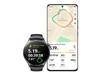 Xiaomi Watch S1 Pro - svart - smart klocka med rem - svart - svart BHR6013GL