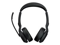 Jabra Evolve2 55 MS Stereo - headset - med laddningsställ 25599-999-989