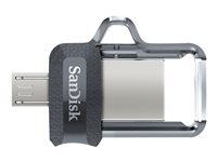 SanDisk Ultra Dual M3.0 - USB flash-enhet - 256 GB SDDD3-256G-G46