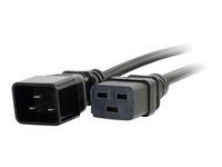 C2G 16 AWG 250 Volt 16 Amp Power Extension Cord - förlängningskabel för ström - IEC 60320 C20 till IEC 60320 C19 - 50 cm 80621