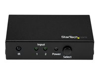 StarTech.com HDMI-switch med 2 portar - 4K 60 Hz - video-/ljudomkopplare - 2 portar VS221HD20