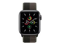 Apple Watch SE (GPS + Cellular) - rymdgrå aluminium - smart klocka med sportögla - tornado/gray - 32 GB MKR33DH/A