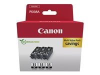 Canon PGI-35BK Triple Pack - 3-pack - svart - original - bläcktank 1509B028