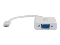 C2G USB 3.1 USB Type C To VGA Adapter - USB C to VGA White - extern videoadapter - vit 88844