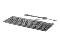 HP Business Slim - tangentbord - tysk - svart Inmatningsenhet Z9H48AA#ABD