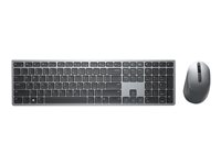Dell Premier Wireless Keyboard and Mouse KM7321W - sats med tangentbord och mus - QWERTY - USA, internationellt - Titan gray KM7321WGY-INT