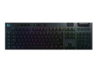 Logitech G915 LIGHTSPEED Wireless RGB Mechanical Gaming Keyboard - GL Tactile - tangentbord - Nordisk - svart Inmatningsenhet 920-008907