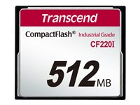 Transcend CF220I Industrial Temp - flash-minneskort - 512 MB - CompactFlash TS512MCF220I