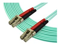 StarTech.com 7 m OM3 LC till LC-multiläge duplex fiberoptisk patchkabel - patch-kabel - 7 m - havsblå A50FBLCLC7