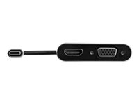 StarTech.com USB-C till VGA- och HDMI-adapter - 2-i-1 - 4K 30 Hz - rymdgrå - extern videoadapter - IT6222 - rymdgrå CDP2HDVGA