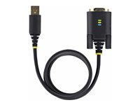 StarTech.com 10ft (3m) USB to Serial Adapter Cable, Interchangeable DB9 Screws/Nuts, COM Retention, USB-A to DB9 RS232, FTDI IC, Level-4 ESD Protection, Windows/macOS/ChromeOS/Linux - Rugged TPE Construction (1P10FFC-USB-SERIAL) - USB / seriell kabel - USB till DB-9 - 3 m 1P10FFC-USB-SERIAL