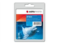 AgfaPhoto - cyan - kompatibel - bläckpatron (alternativ för: HP 363, HP C8771EE) APHP363CD