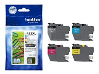 Brother LC422XL - 4-pack - svart, gul, cyan, magenta - original - bläckpatron LC422XLVAL