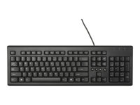 HP Classic Wired - tangentbord - brittisk - glänsande svart WZ972AA#ABU
