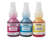 Brother BT5000CL Value Pack - 3-pack - gul, cyan, magenta - original - påfyllnadsbläck BT5000CLVAL