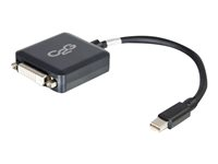 C2G 20cm Mini DisplayPort to DVI Adapter - Thunderbolt to Single Link DVI-D Converter M/F - Black - DisplayPort-kabel - 20 cm 84311