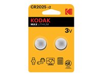 Kodak MAX batteri - 2 x CR2025 - Li/MnO2 30417670