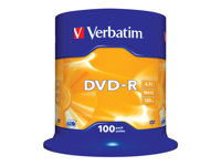 Verbatim - DVD-R x 100 - 4.7 GB - lagringsmedier 43549