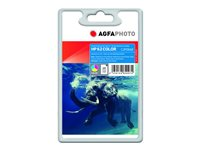 AgfaPhoto - färg (cyan, magenta, gul) - kompatibel - återanvänd - bläckpatron (alternativ för: HP 62, HP C2P06AE) APHP62C