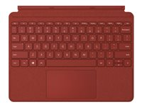 Microsoft Surface Go Type Cover - tangentbord - med pekdyna, accelerometer - tysk - vallmoröd KCS-00088