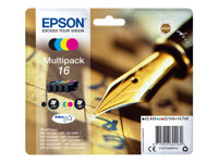 Epson 16 Multipack - 4-pack - svart, gul, cyan, magenta - original - bläckpatron C13T16264012