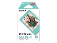 Fujifilm Instax Mini Sky Blue färgfilm för snabbframkallning - ISO 800 - 10 16537055