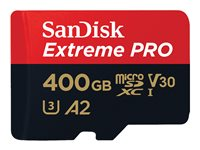 SanDisk Extreme Pro - flash-minneskort - 400 GB - mikroSDXC UHS-I SDSQXCD-400G-GN6MA