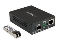 StarTech.com Gigabit Ethernet-fibermediaomvandlare - kompakt - 850 nm MM LC - 550 m - fibermediekonverterare - 10Mb LAN, 100Mb LAN, 1GbE MCM1110MMLC