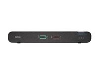 Belkin Universal Secure Dual-Head - 2:a generationen - omkopplare för tangentbord/video/mus/ljud - 2 portar - TAA-kompatibel F1DN202KVM-UN-4
