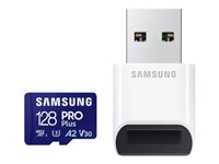 Samsung PRO Plus MB-MD128SB - flash-minneskort - 128 GB - mikroSDXC UHS-I MB-MD128SB/WW
