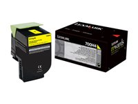 Lexmark 700H4 - Lång livslängd - gul - original - tonerkassett - LCCP 70C0H40