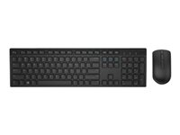 Dell KM636 - sats med tangentbord och mus - QWERTY - brittisk - svart Inmatningsenhet 580-ADFZ