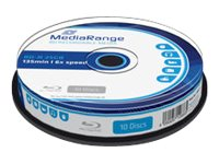 MediaRange - BD-R x 10 - 25 GB - lagringsmedier MR499