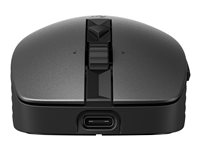 HP 710 - mus - laddningsbar - 2.4 GHz, Bluetooth 5.3 - svart 6E6F2AA