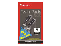 Canon PGI-5 Black Twin Pack - 2-pack - svart - original - bläcktank 0628B030