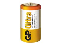 GP Ultra 14AU U2 batteri - 2 x C - alkaliskt 151025
