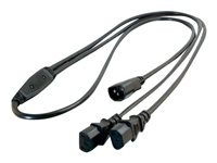 C2G 16 AWG 1-to-2 Power Cord Splitter - strömdelare - IEC 60320 C14 till power IEC 60320 C13 - 1.8 m 80631