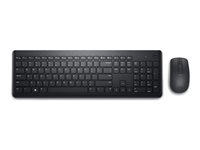 Dell KM3322W - sats med tangentbord och mus - QWERTZ - tjeckisk/slovakisk - svart KM3322W-R-CSK
