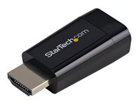 StarTech.com Compact HDMI to VGA Adapter Converter - Ideal for Chromebooks Ultrabooks & Laptops - 1920x1200/1080p - videokort - HDMI / VGA - 4.5 cm HD2VGAMICRO