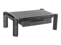 StarTech.com Adjustable Monitor Riser - Large - Drawer - Monitors up to 32"- Adjustable Height - Desk Monitor Stand (MONSTADJDL) ställ - för Bildskärm - svart MONSTADJDL