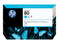 HP 80 - cyan - original - DesignJet - bläckpatron C4846A