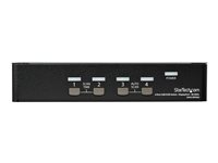 StarTech.com 4-ports DisplayPort KVM-switch med 4K 60 Hz upplösning - omkopplare för tangentbord/video/mus/ljud - 4 portar SV431DPUA2
