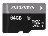 ADATA Premier - flash-minneskort - 64 GB - mikroSDXC UHS-I AUSDX64GUICL10A1-RA1