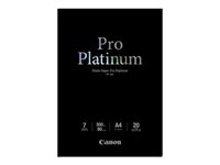 Canon Photo Paper Pro Platinum - fotopapper - 20 ark - A4 - 300 g/m² 2768B016