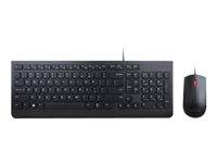 Lenovo Essential Wired Combo - sats med tangentbord och mus - holländsk Inmatningsenhet 4X30L79893