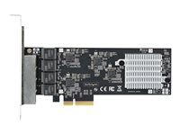 StarTech.com 4-Port 2.5Gbps NBASE-T PCIe Network Card, Intel I225-V Chip, Quad Port Computer Network Card, Multi-Gigabit NIC, PCI Express Server LAN Card, Desktop Ethernet Interface Card, PCI Express 2.0 (PR42GI-NETWORK-CARD) - nätverksadapter - PCIe 2.0 x4 - 10M/100M/1G/2.5 Gigabit Ethernet x 4 PR42GI-NETWORK-CARD