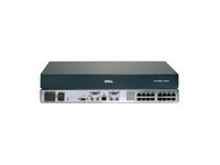 Dell PowerEdge 2160AS console switch - omkopplare för tangentbord/video/mus - 16 portar - rackmonterbar D785J